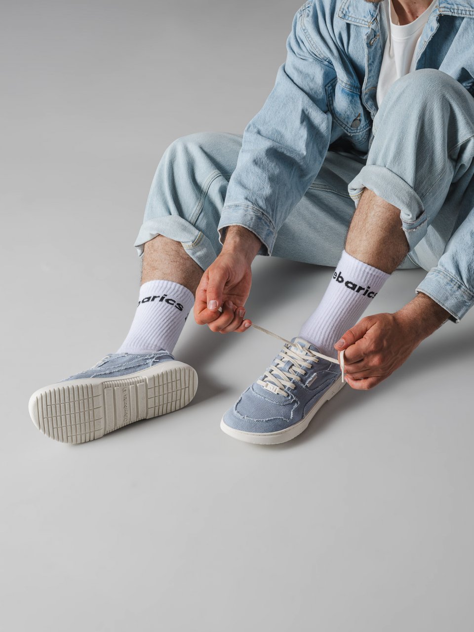Barefoot tornacipő Barebarics Zing Denim - Light Blue