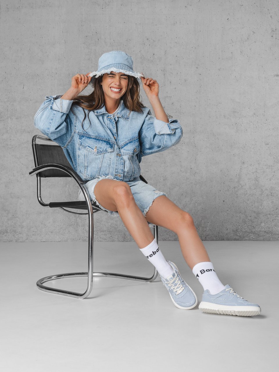 Barefoot tornacipő Barebarics Zing Denim - Light Blue