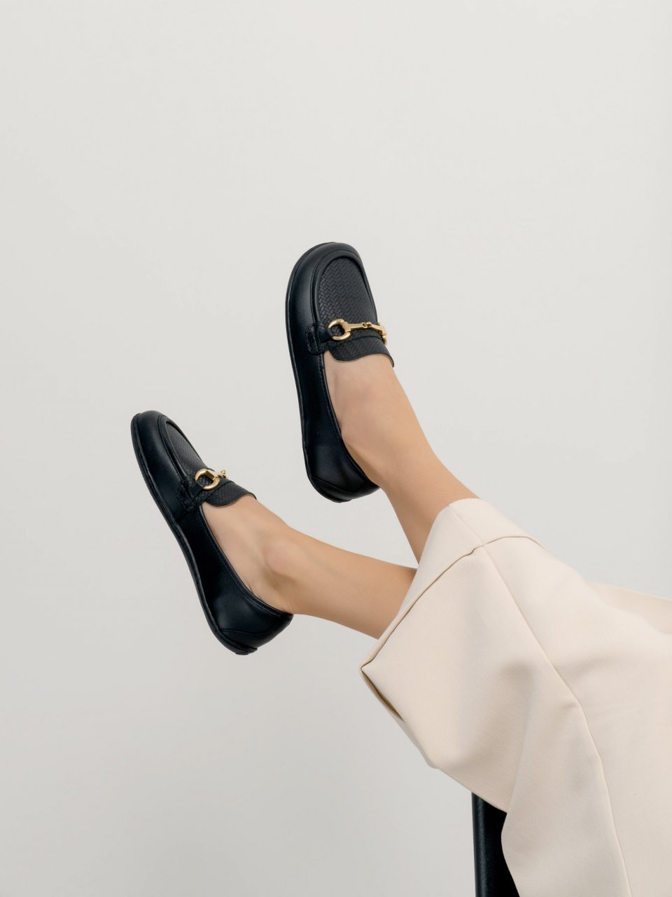 Barefoot Mocassins Be Lenka Divella - Black & Gold
