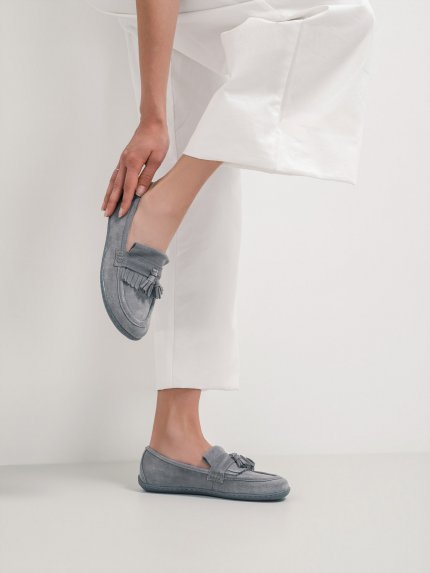 Barefoot mokasíny Be Lenka Fiorela - Grey