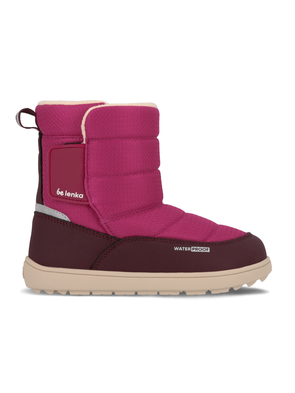 Kids barefoot snow boots Be Lenka Ailo Kids - Berry