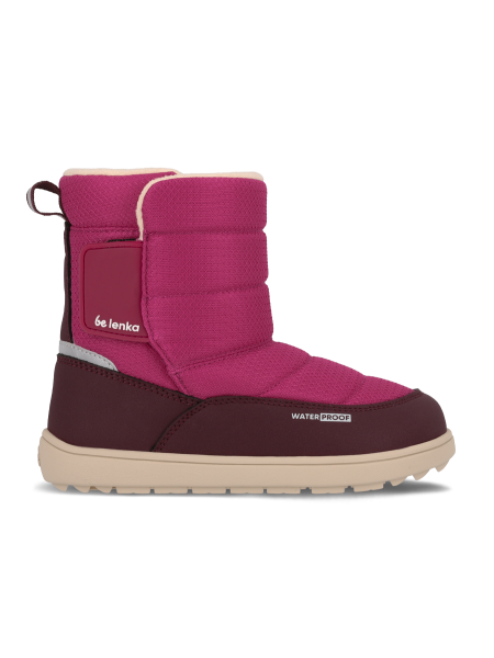 Detské barefoot snehule Be Lenka Ailo Kids - Berry