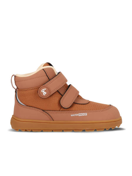 Detské zimné barefoot topánky Be Lenka Zippu Kids - All Brown