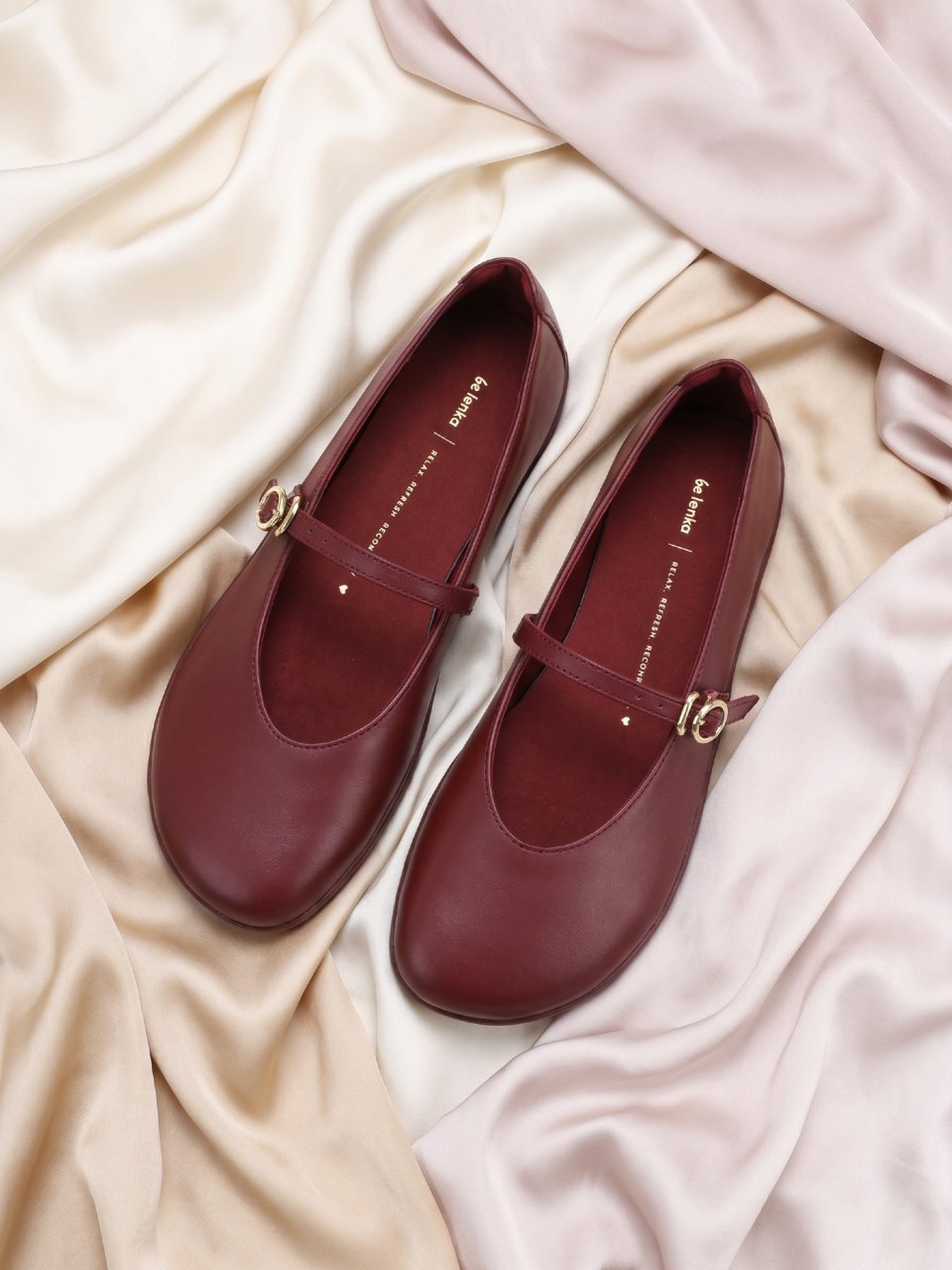 Barfuß-Ballerinas Be Lenka Amalea - Burgundy