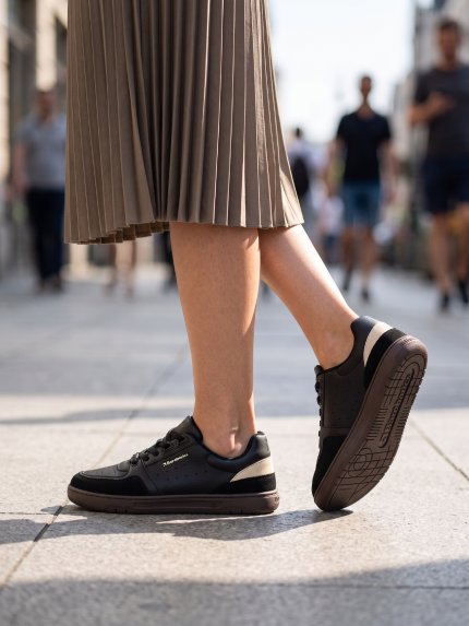 Barefoot Sneakers Barebarics Wave 2.0 - Black & Dark Brown