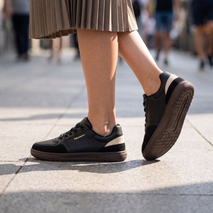 Barefoot Sneakers Barebarics Wave 2.0 - Black & Dark Brown
