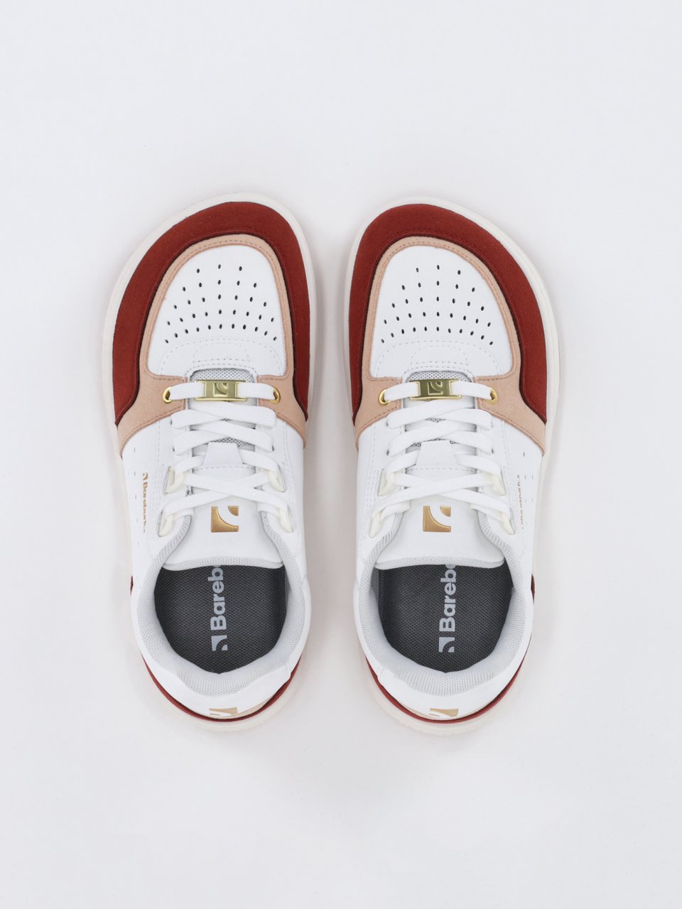 Barefoot Sneakers Barebarics Wave 2.0 - White & Burgundy