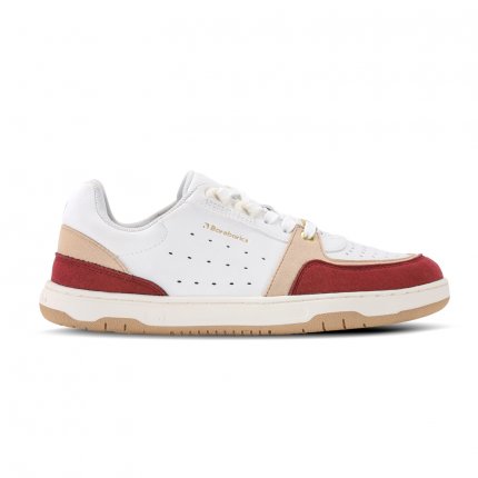 Barefoot Sneakers Barebarics Wave 2.0 - White & Burgundy