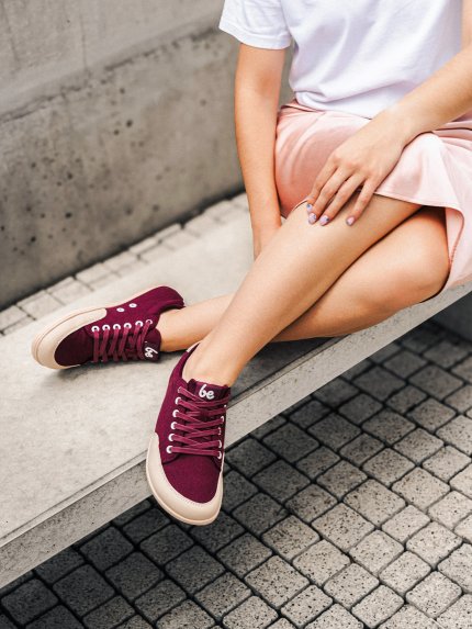 Barefoot zapatillas Be Lenka Rebound - Burgundy