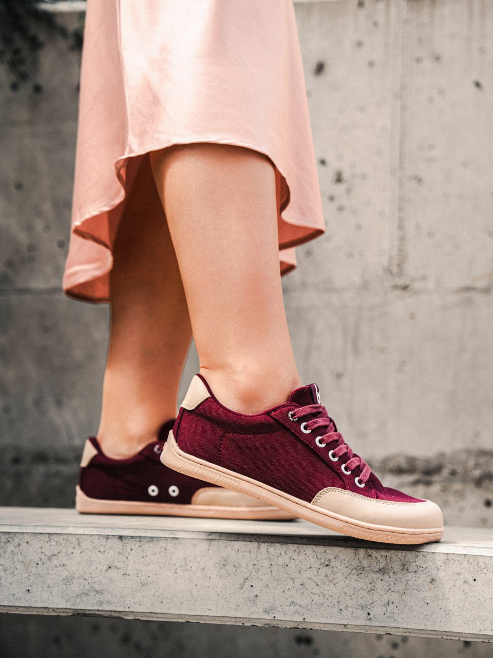 Barefoot Sneakers Be Lenka Rebound - Burgundy