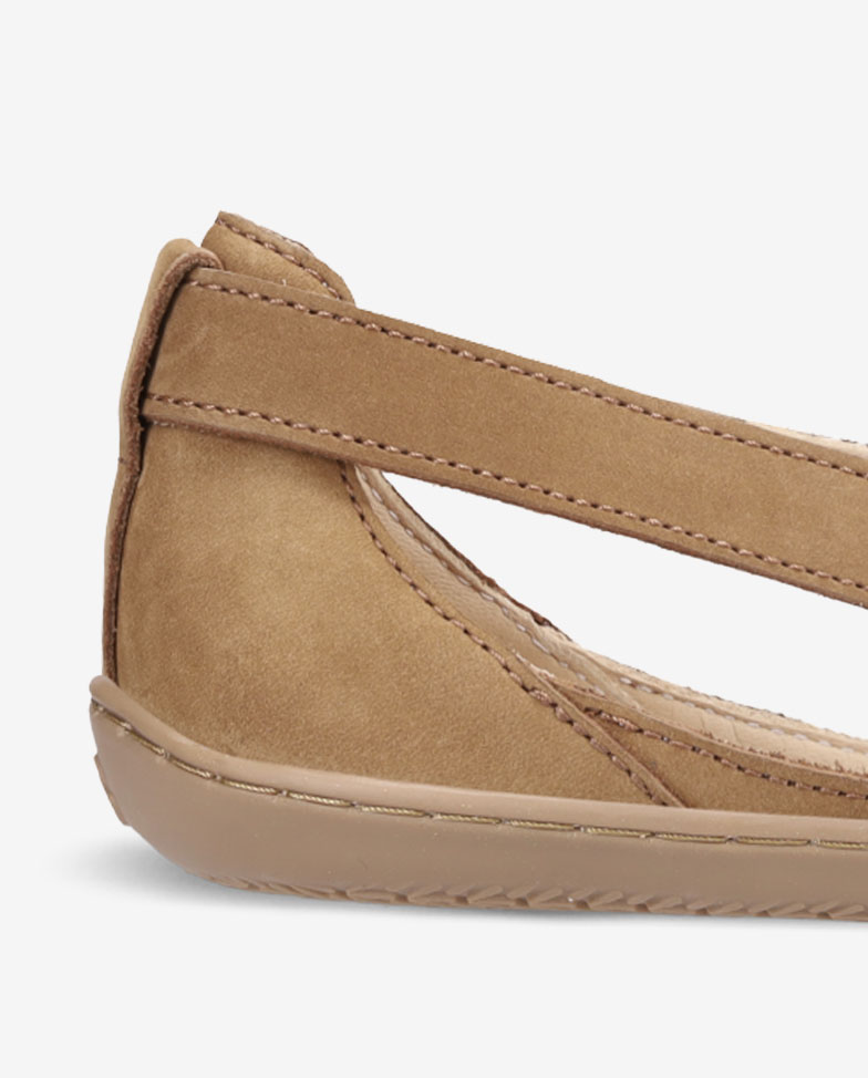 Be Lenka Bellissima 3.0 - toffee braun, Barfuß-Ballerinas, Fersendetail