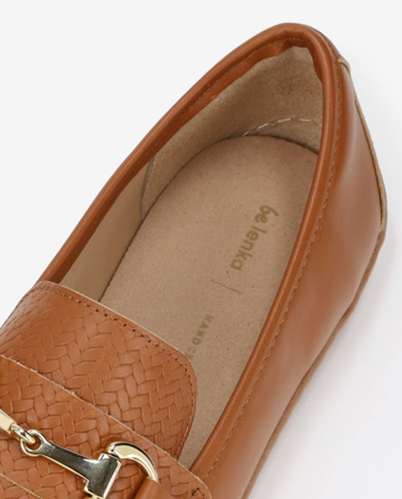 Be Lenka Divella - biscuit, barefoot moccasins, insole detail