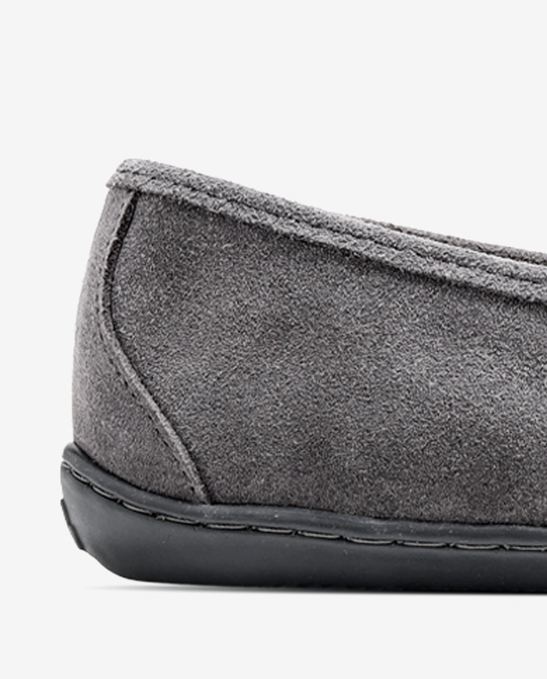 Be Lenka Fiorela - grey, barefoot moccasins, heel detail