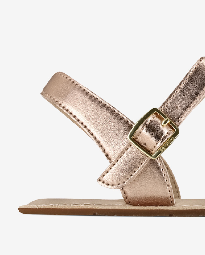 Be Lenka Grace 2.0 - rose gold, barefoot sandals, buckle detail