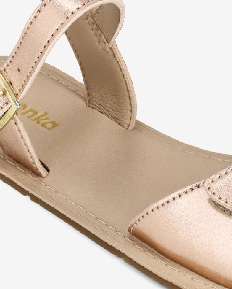 Be Lenka Grace 2.0 - rose gold, barefoot sandals, insole detail
