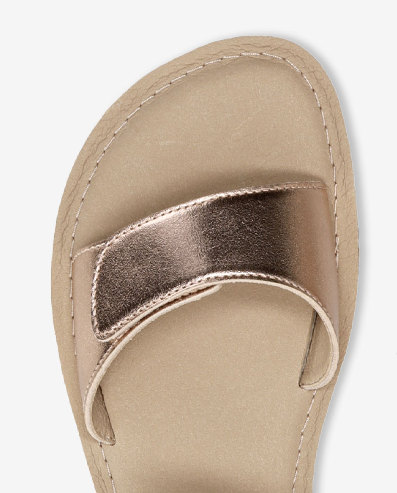 Be Lenka Grace 2.0 - rose gold, barefoot sandals, strap detail top view