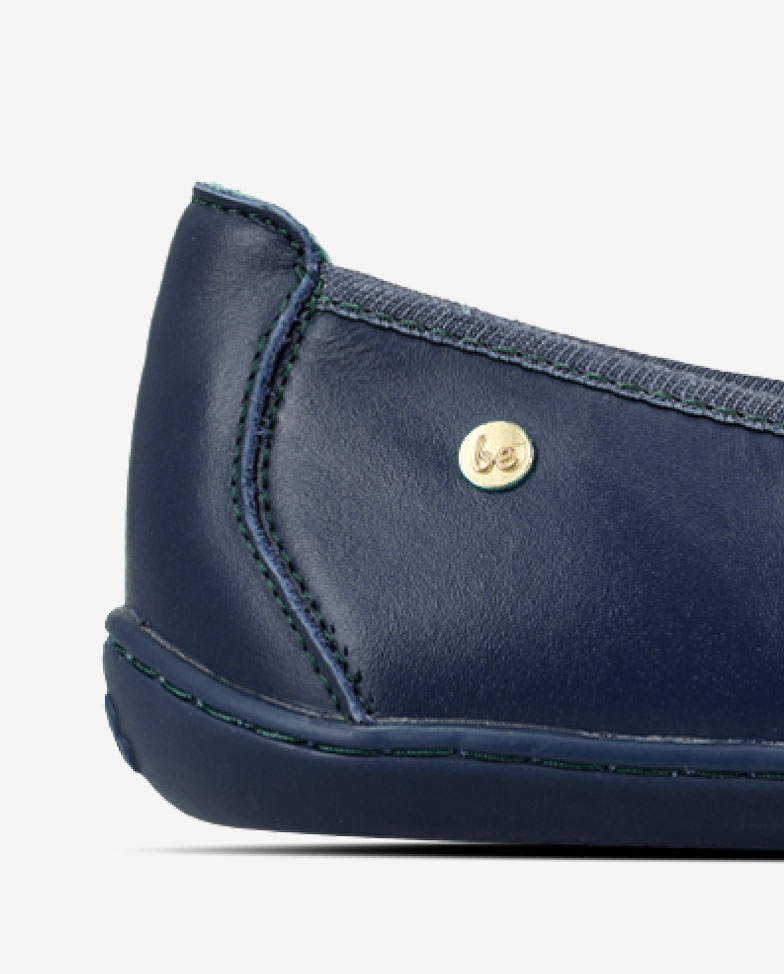 Be Lenka Sophelia - navy blue, barefoot ballet flats, heel detail