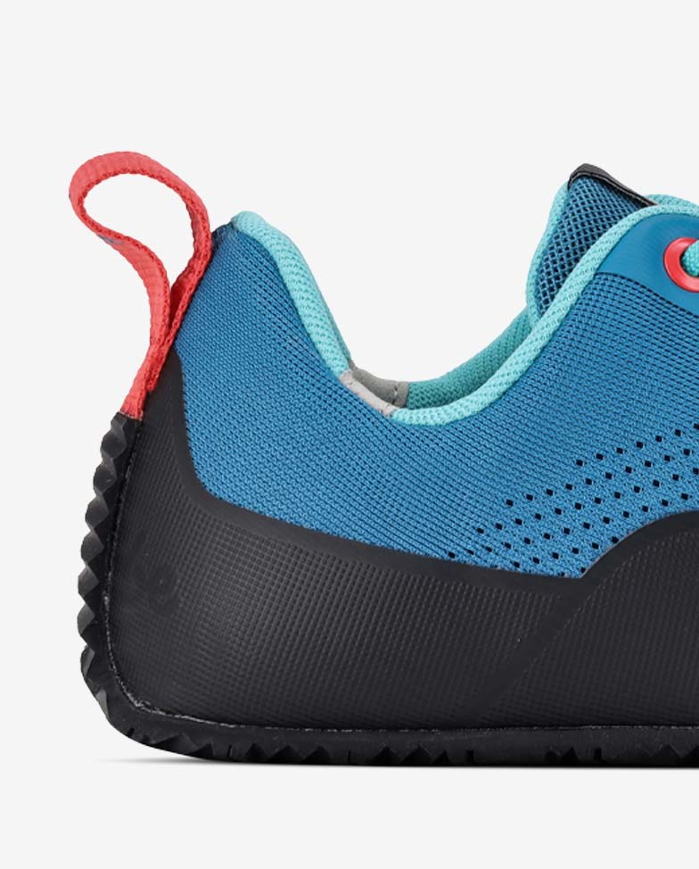 Be Lenka TrailAir - turkusowe, buty barefoot, detal pięty
