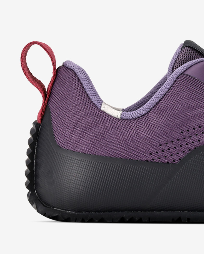 Be Lenka TrailAir - plum, barefoot shoes, heel detail