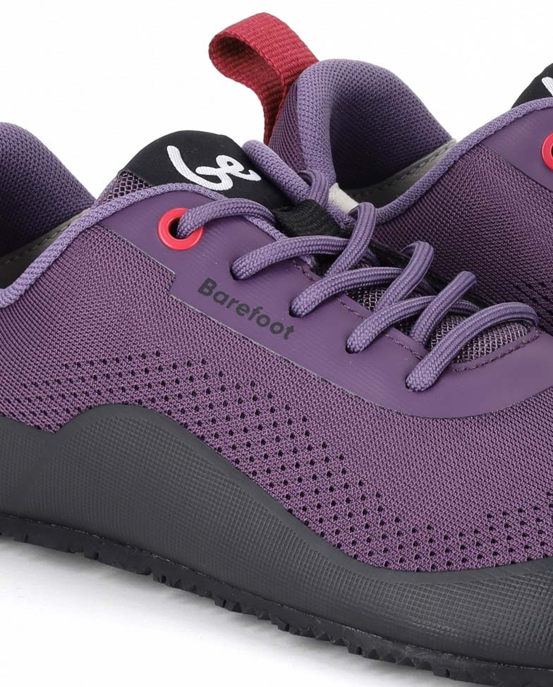 Be Lenka TrailAir - plum, barefoot shoes, lace detail