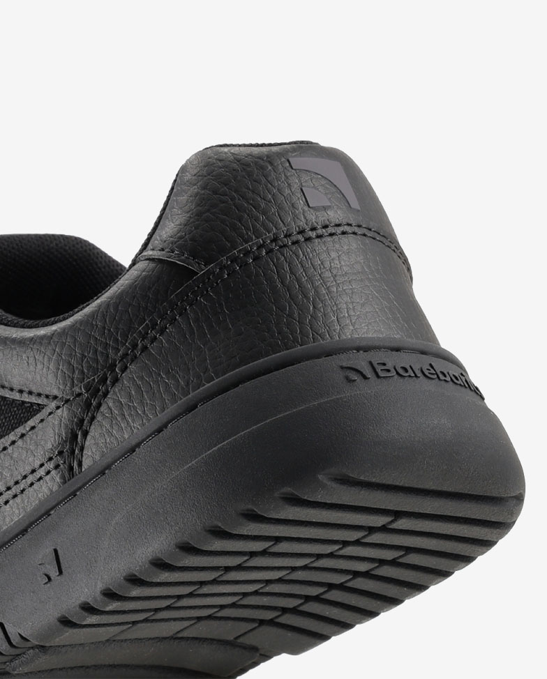 Barebarics Zing - black, barefoot sneakers, heel detail