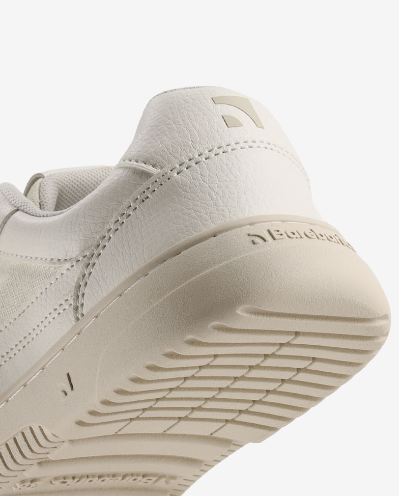 Barebarics Zing - off white, barefoot sneakers, heel detail