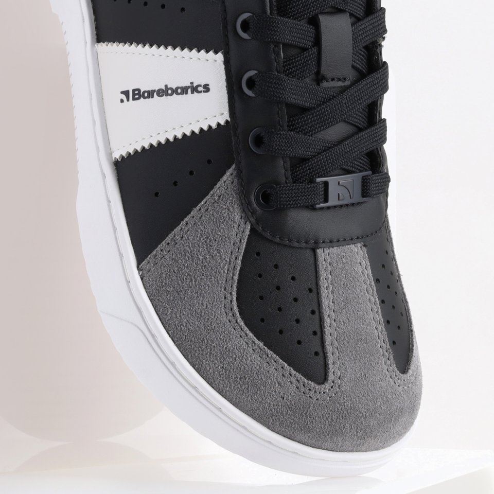 Barefoot Sneakers Barebarics Icara - Black & Dark Grey