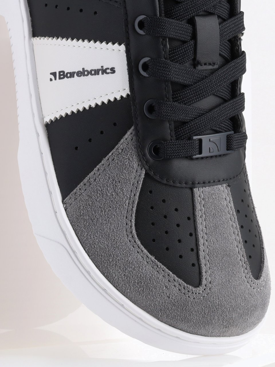 Barefoot Sneakers Barebarics Icara - Black & Dark Grey