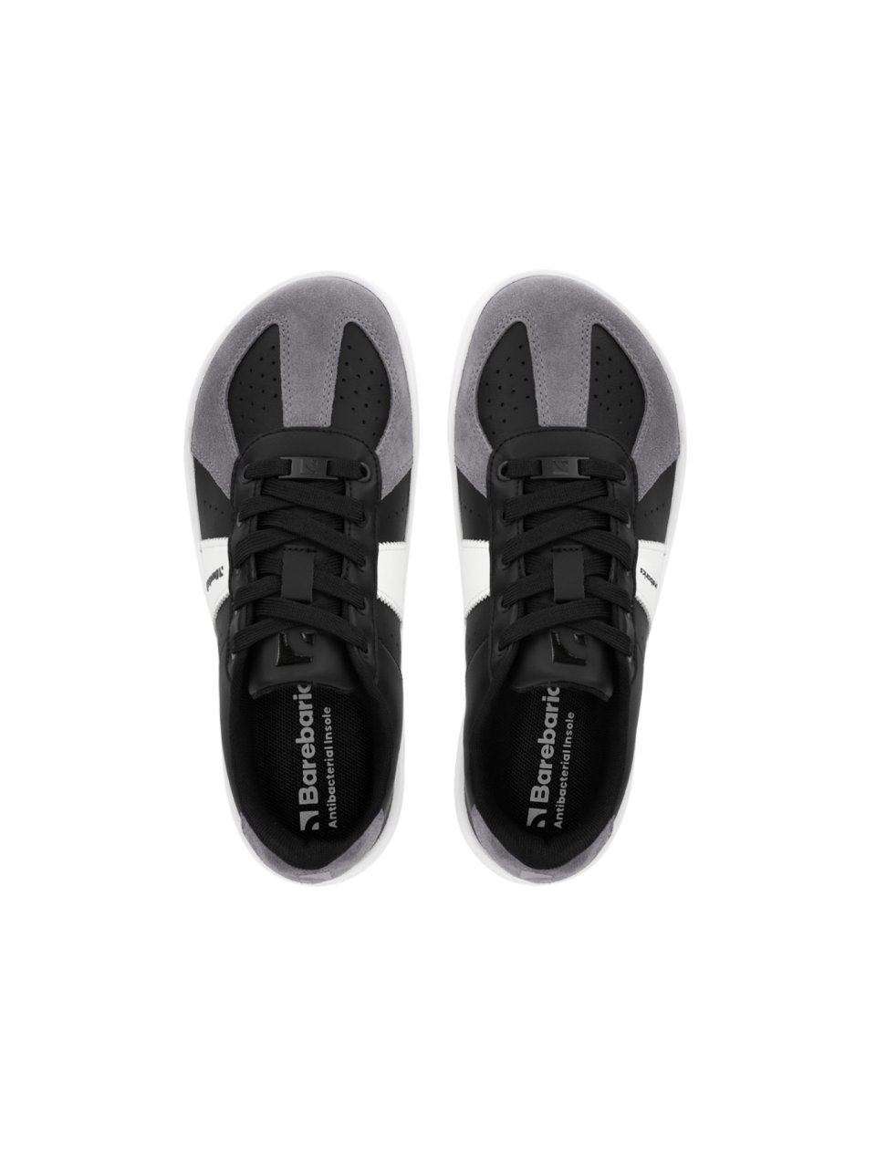 Barefoot Sneakers Barebarics Icara - Black & Dark Grey