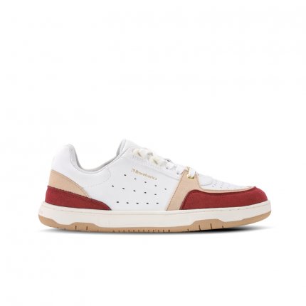 Barefoot Sneakers Barebarics Wave 2.0 - White & Burgundy