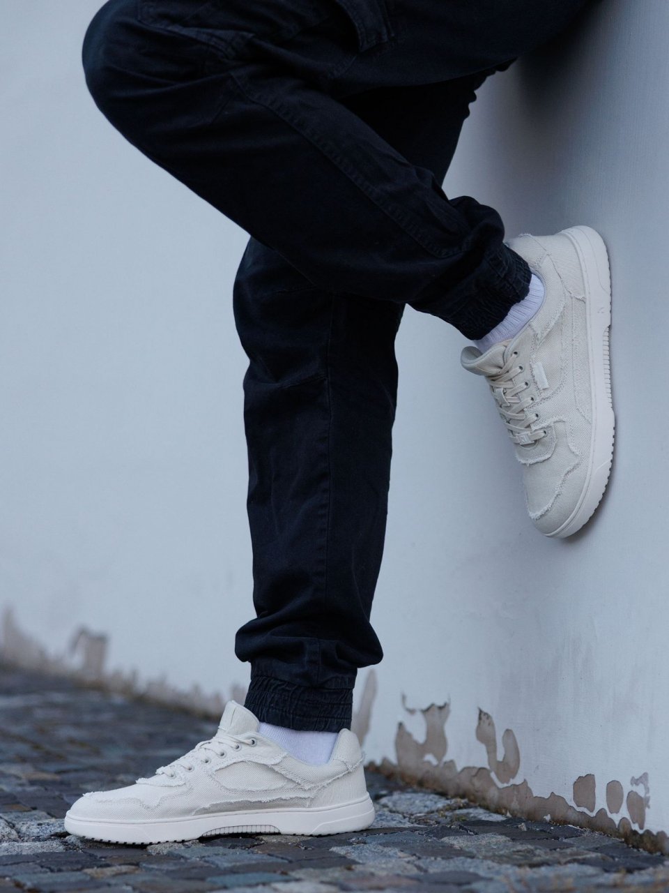 Barefoot Sneakers Barebarics Zing Denim - Cream White