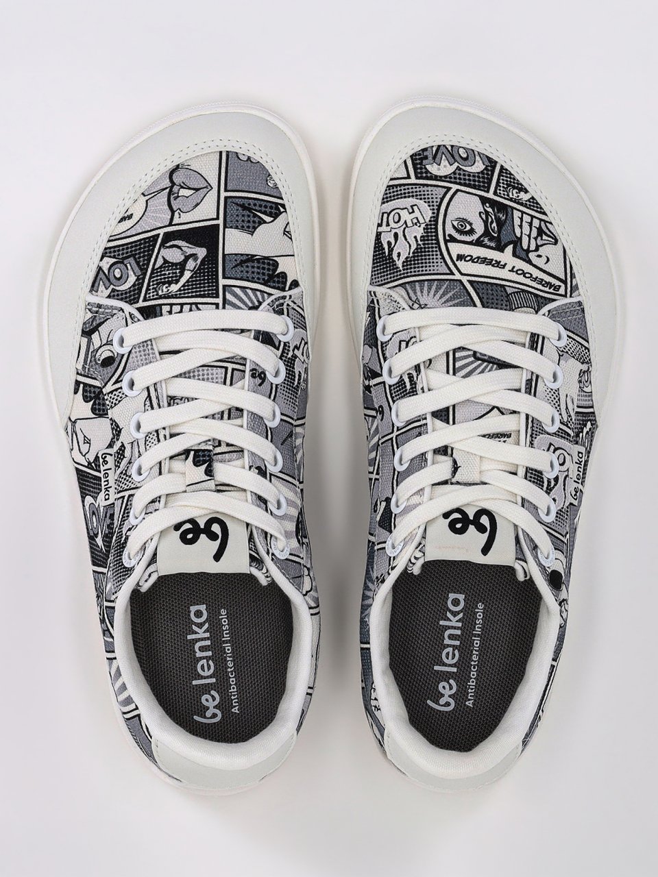 Barefoot Sneakers Be Lenka Rebound - Comics Black & White