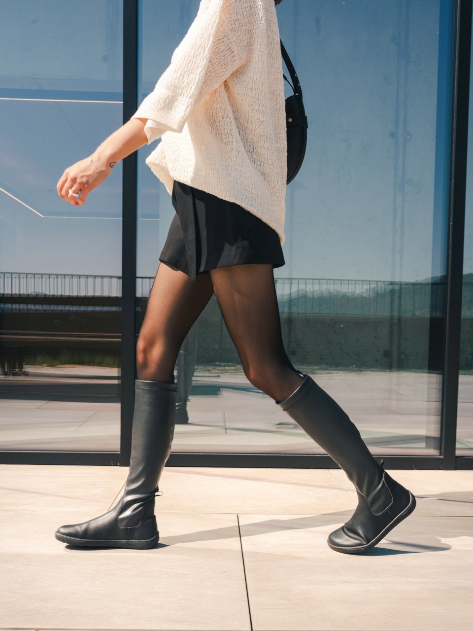 Barefoot kozačky Be Lenka Athena - Black