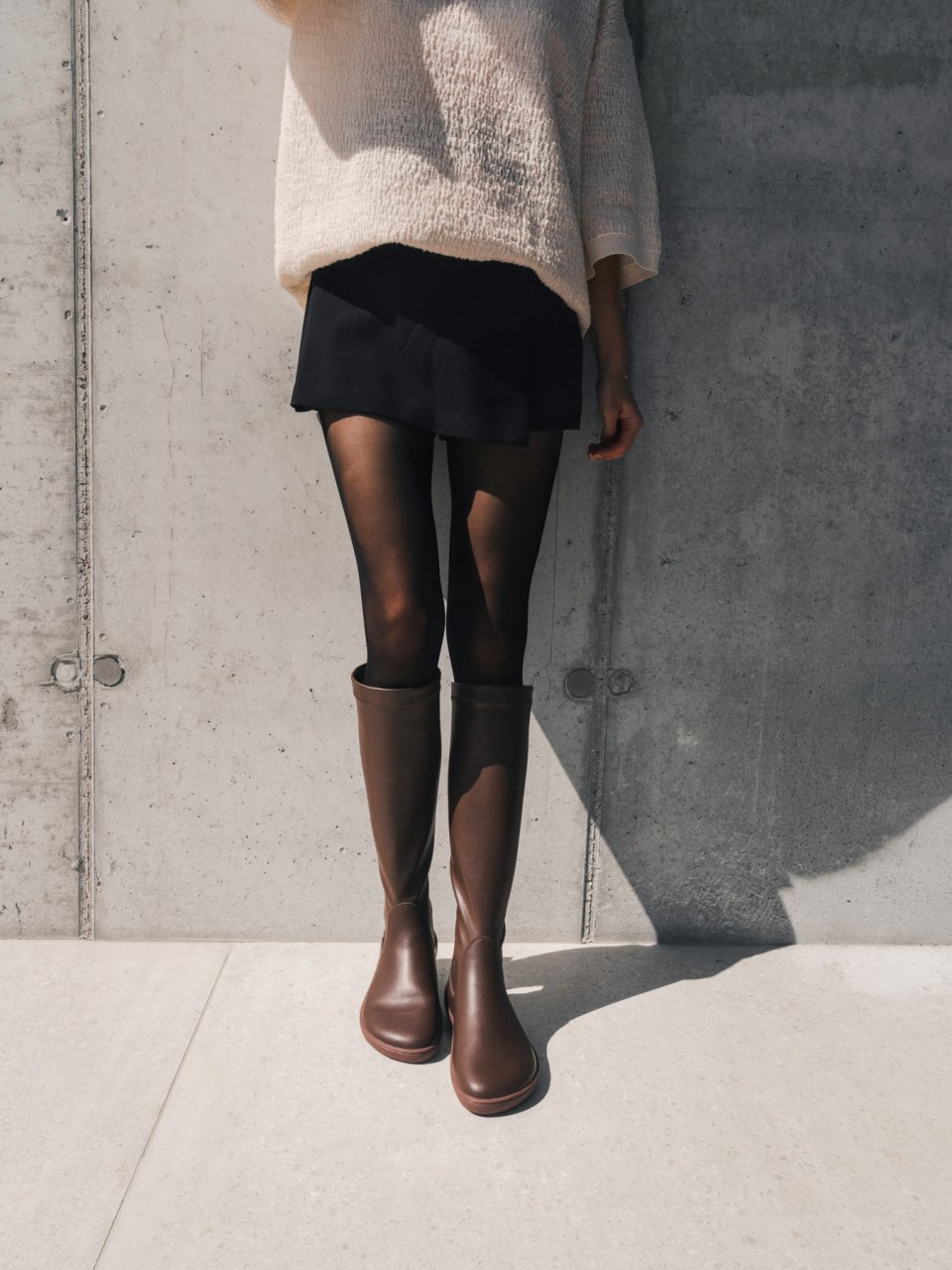 Barefoot kozačky Be Lenka Athena - Chocolate