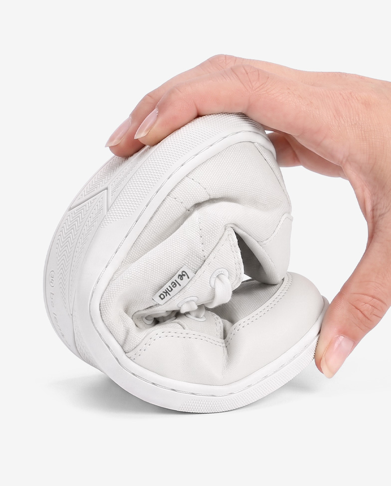 Be Lenka Rebound - blanco, zapatillas barefoot, detalle de flexibilidad