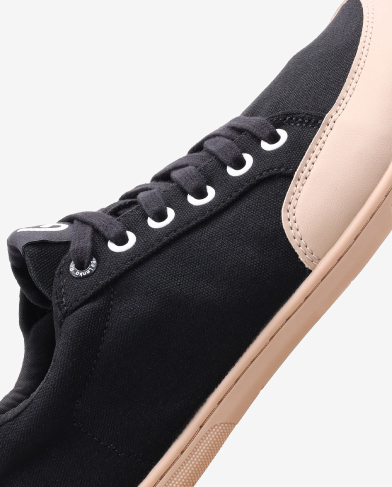 Be Lenka Rebound - black, barefoot sneakers, lace detail
