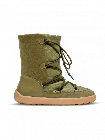 Winter Barefoot Boots Be Lenka Snowfox Woman - Army Green