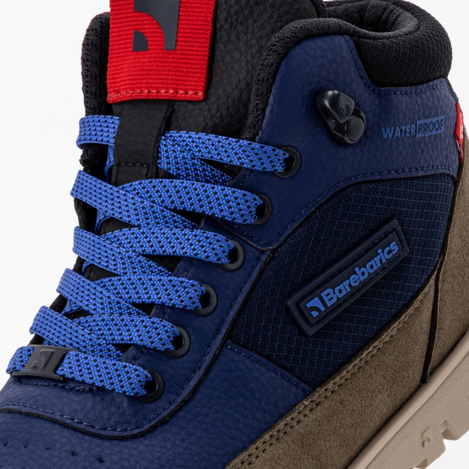 Zimní barefoot boty Barebarics UrbanEdge - Dark Blue & Olive Brown
