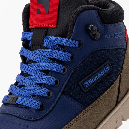 Zimní barefoot boty Barebarics UrbanEdge - Dark Blue & Olive Brown