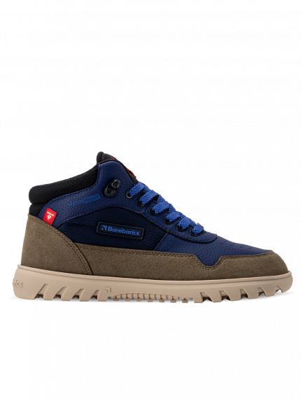Barefoot scarpe invernali Barebarics UrbanEdge - Dark Blue & Olive Brown