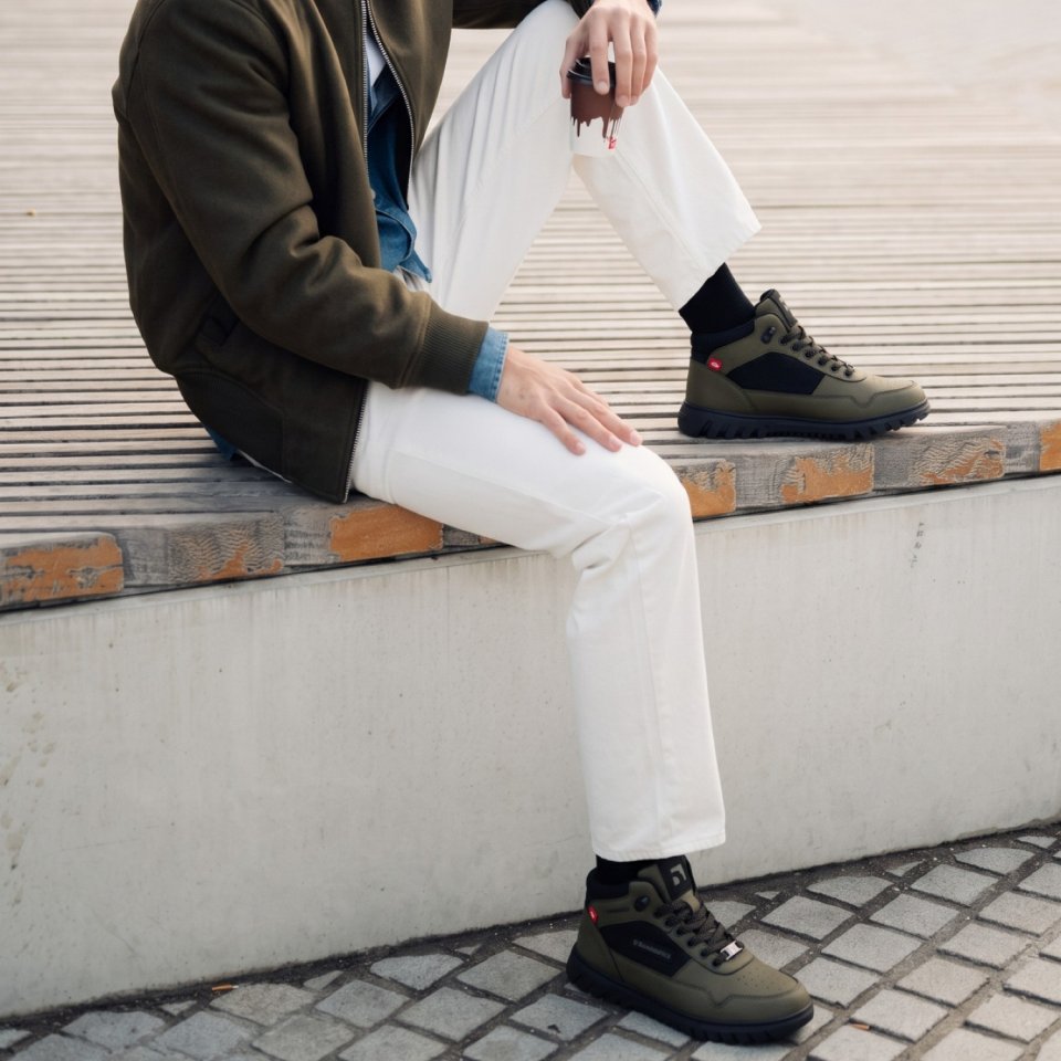 Zimní barefoot boty Barebarics UrbanEdge - Dark Olive