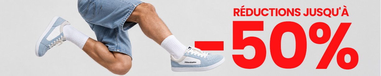 Déstockage - sneakers barefoot jusqu'à -50 % | Barebarics | Barebarics