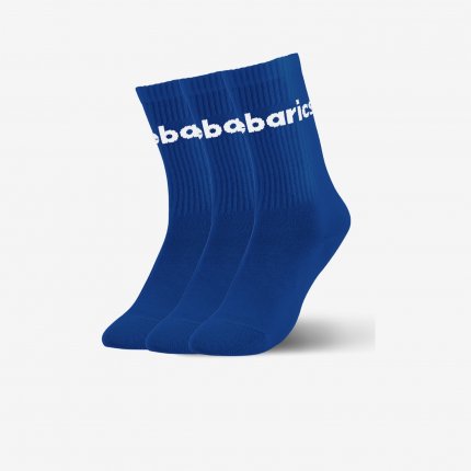 Barebarics - Barfußsocken - Crew - Blue - Big logo - 3 pack