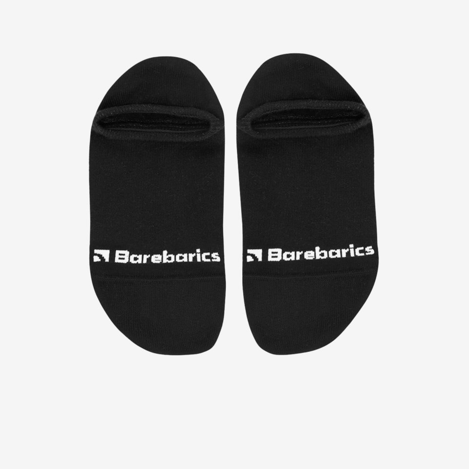 Barebarics - Barefoot Zokni - No-Show - Black - 3 pack