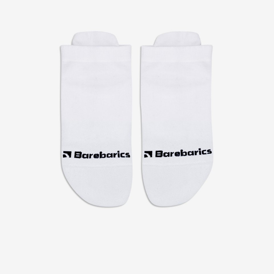 Barebarics - Barefoot Socks - Low-cut - White - 3 pack