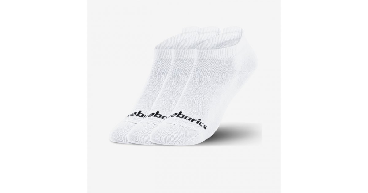 Barebarics Barebarics - Barefoot Socks - No-Show - White - 3 pack photo 2