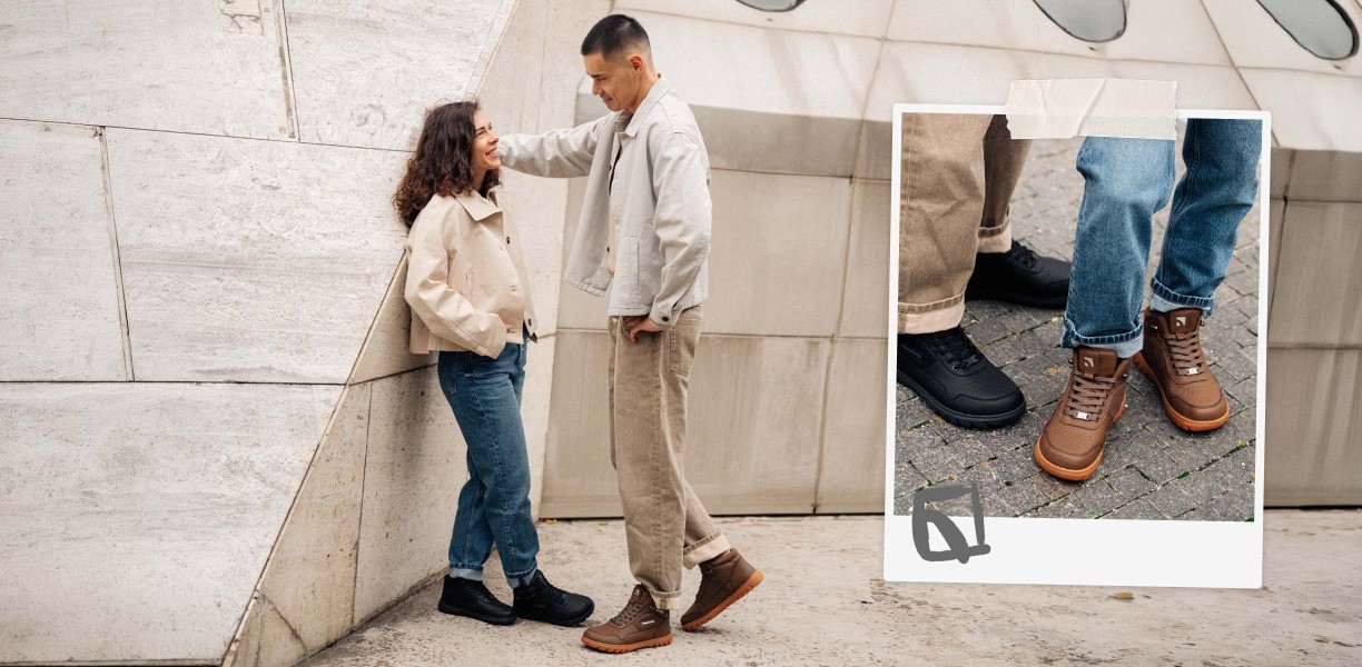 Barebarics Urbanedge - Dark Brown, Barfußschuhe, Lifestyle-Collage