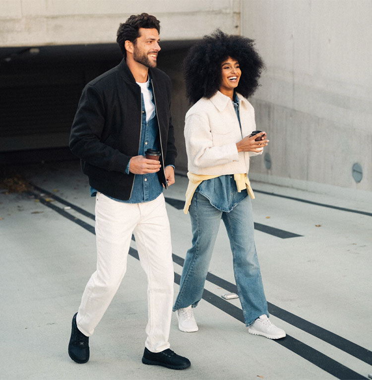 Barebarics Zing Frost - All Black, barefoot sneakers, lifestyle shot
