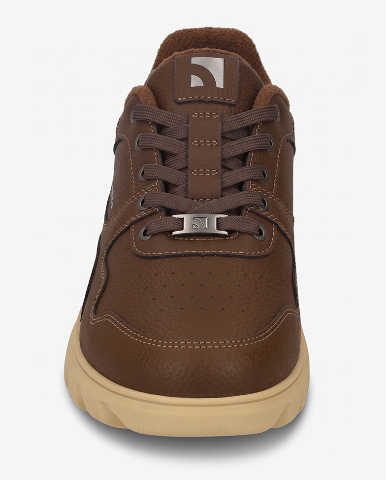 Barebarics Zing Frost - Dark Brown, sneaker barefoot, vista frontale
