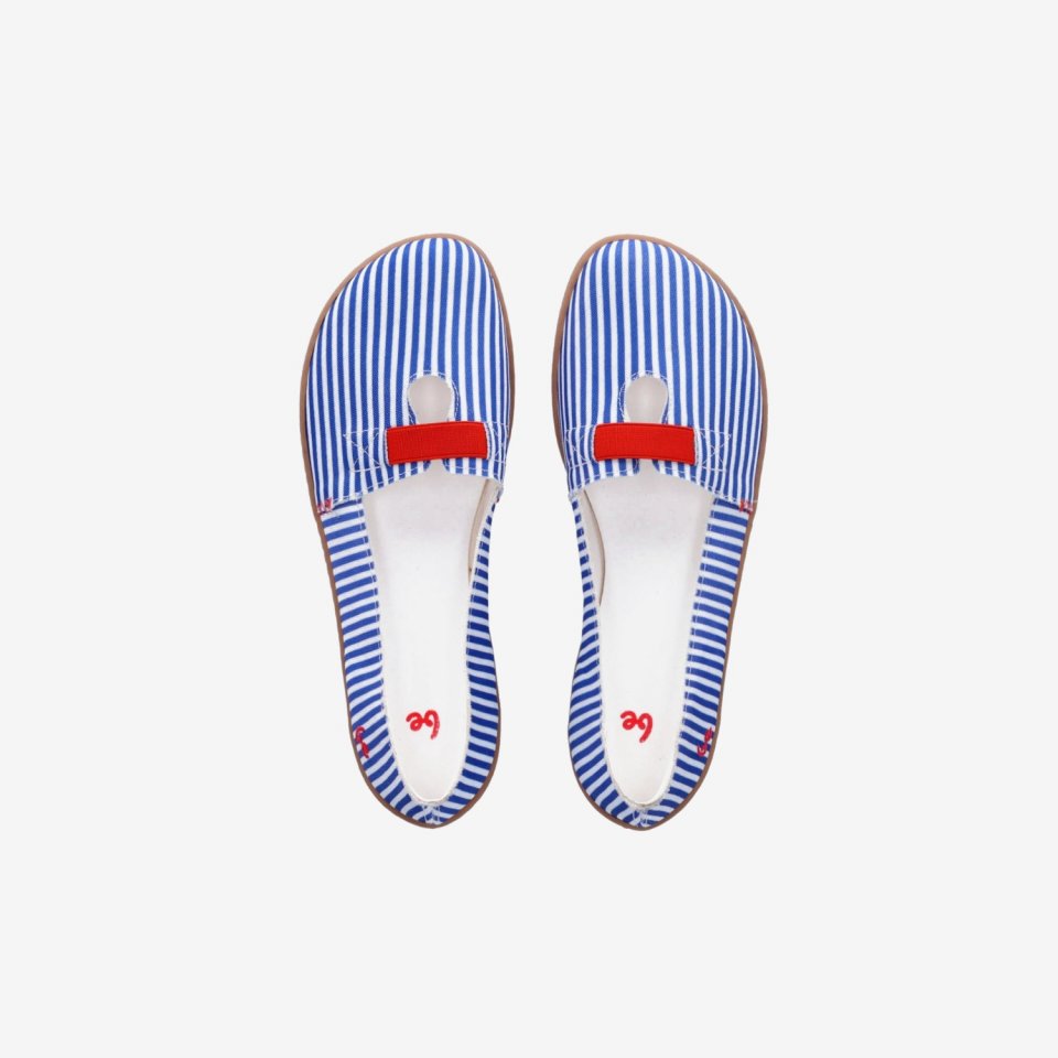 Barefoot balerina cipő Be Lenka Harmony - Blue Stripes